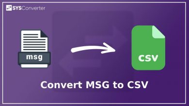 convert msg to csv