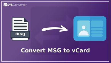 convert msg to vCard