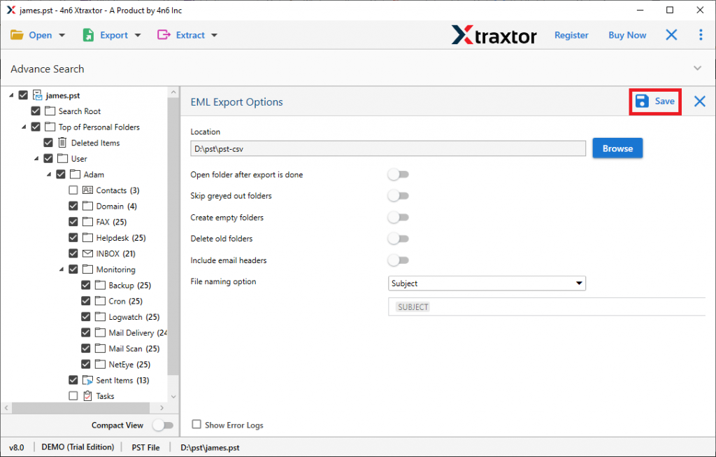 OST to EML conversion