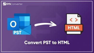 convert pst to html