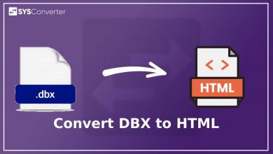 convert dbx to html