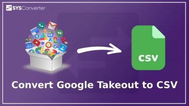 convert google takeout to csv