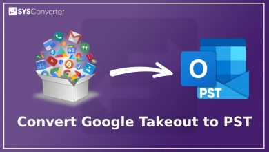convert google takeout to pst