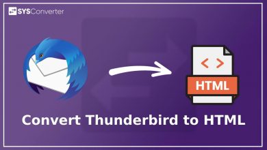 convert thunderbird emails to html