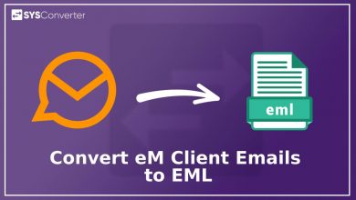 convert eM client emails to eml