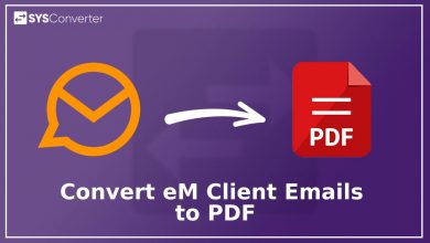Convert eM Client Emails to PDF