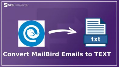 convert mailbird emails to text format