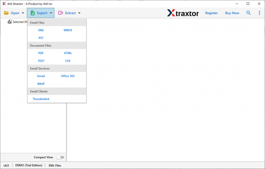 convert eM client emails to csv