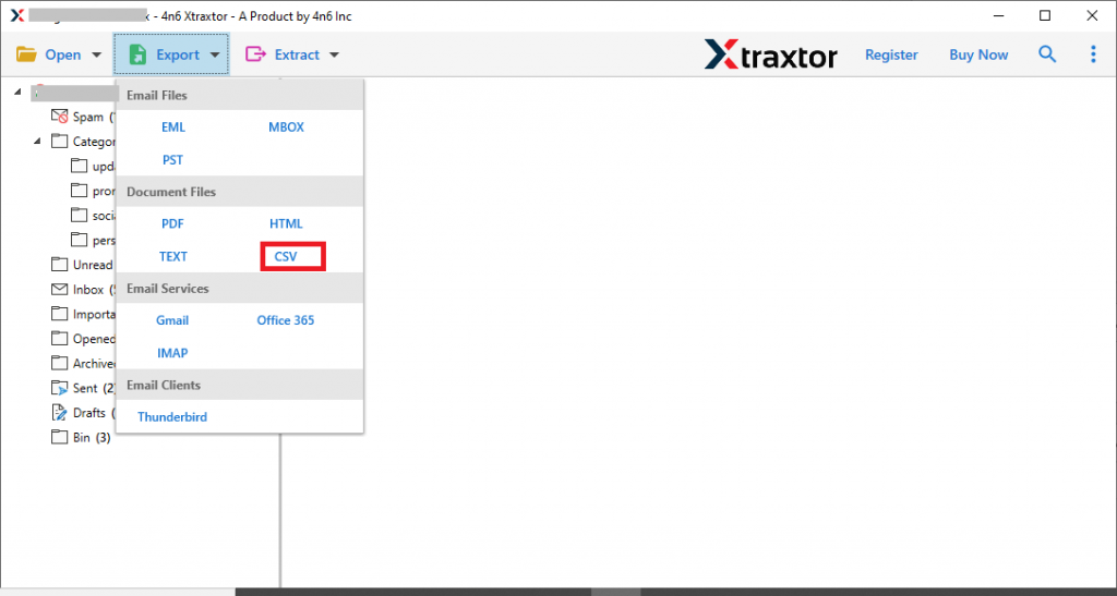 Export Eudora Mails to CSV