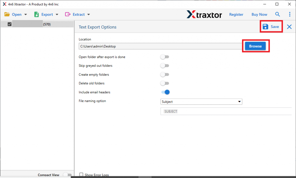 convert eudora mails to text