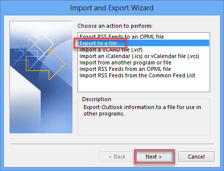 Backup Outlook OST to PST