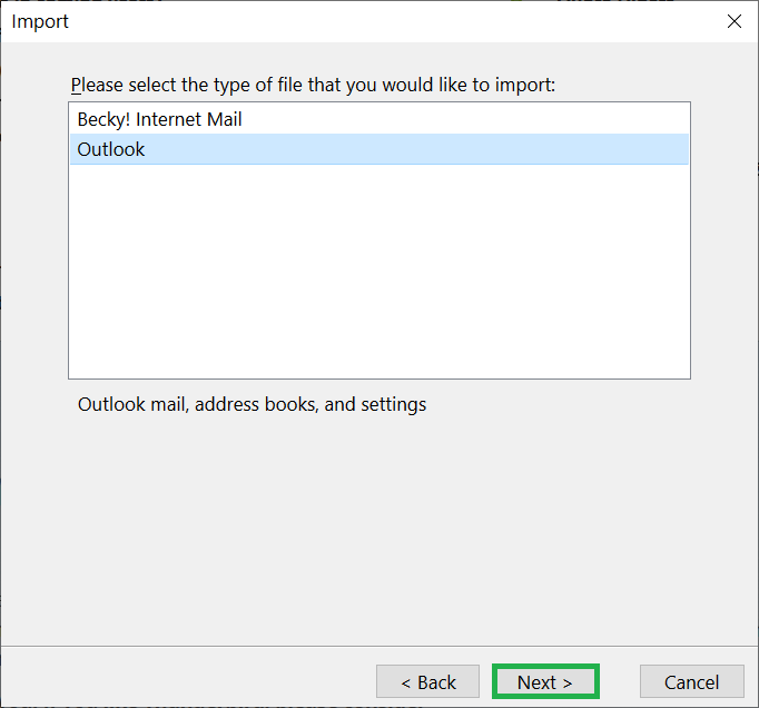 Move PST to Thunderbird