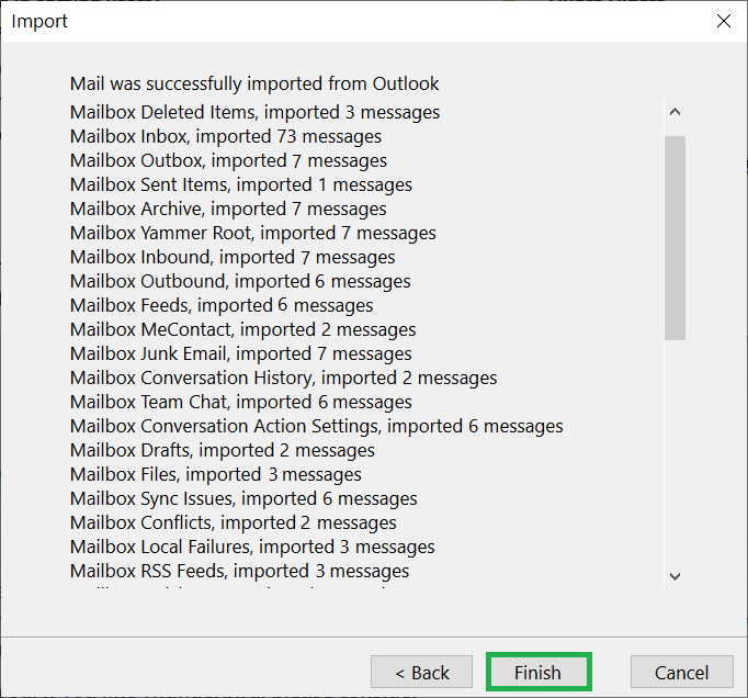 Import PST to Thunderbird