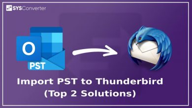 import PST to Thunderbird