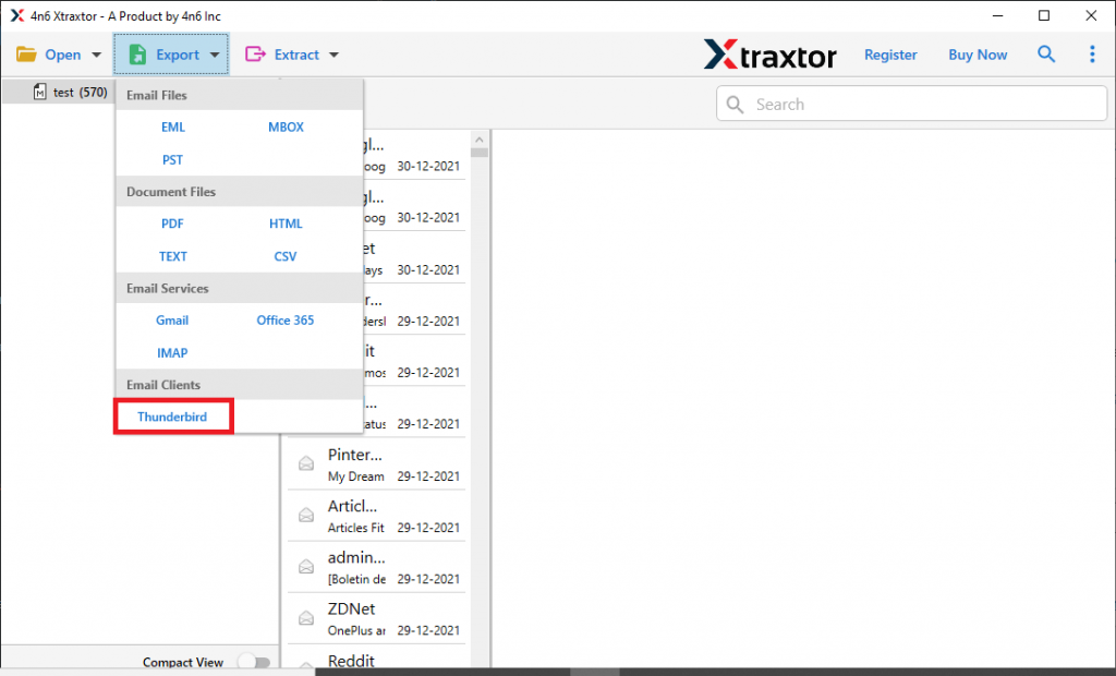 Export Opera Mails to Thunderbird