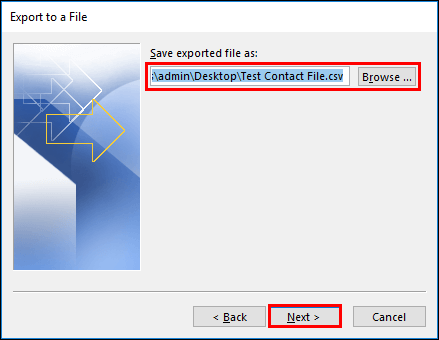 Extract OST file contacts