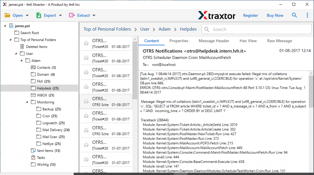 import MSG to Thunderbird
