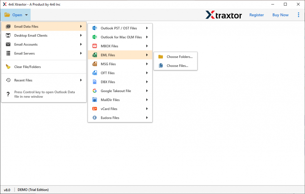 Open EML Files Into Thunderbird