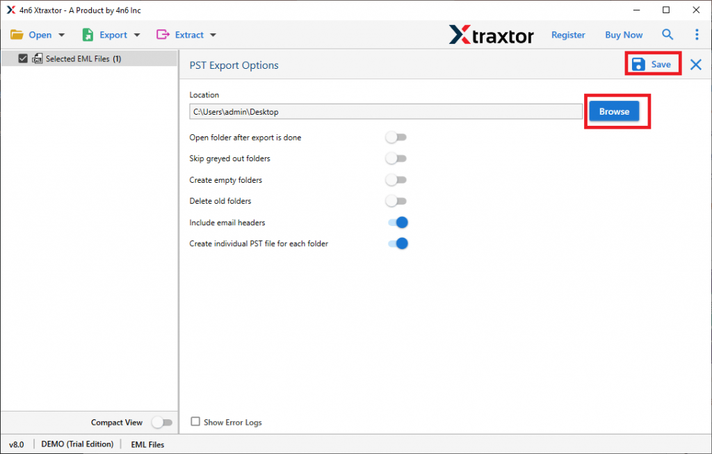 Import EML Files to Outlook 2021