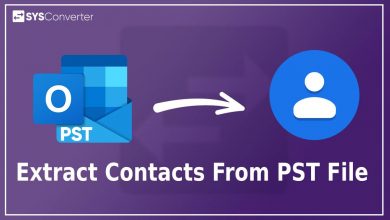 extract contacts from PST