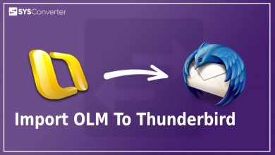 import OLM to Thundrebird