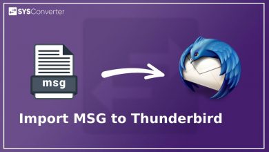 import MSG to Thunderbird