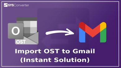 import OST to Gmail