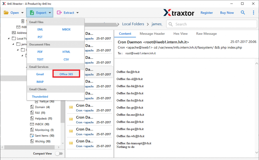  Kerio to Office 365 Migration