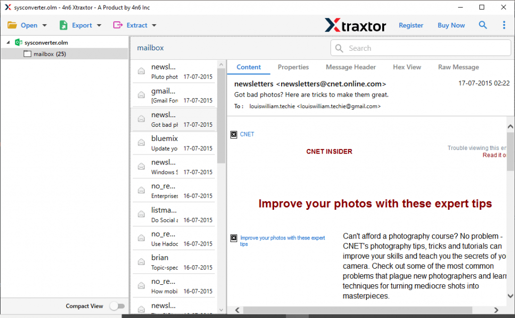 import OLM to Thunderbird