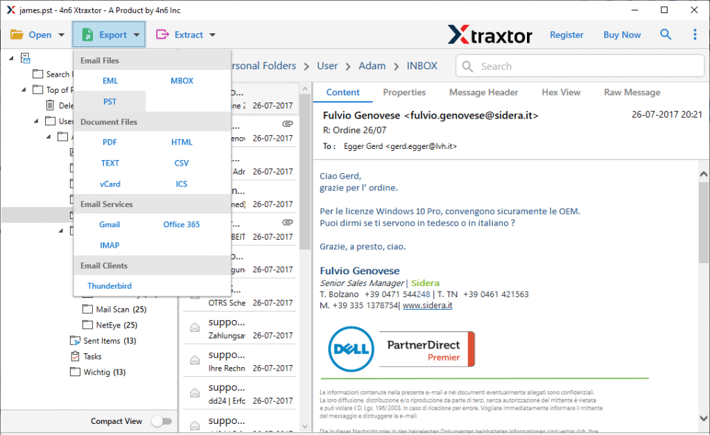 import OST files to Outlook 2021