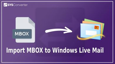 import MBOX to Windows Live Mail