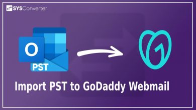 Import PST to GoDaddy
