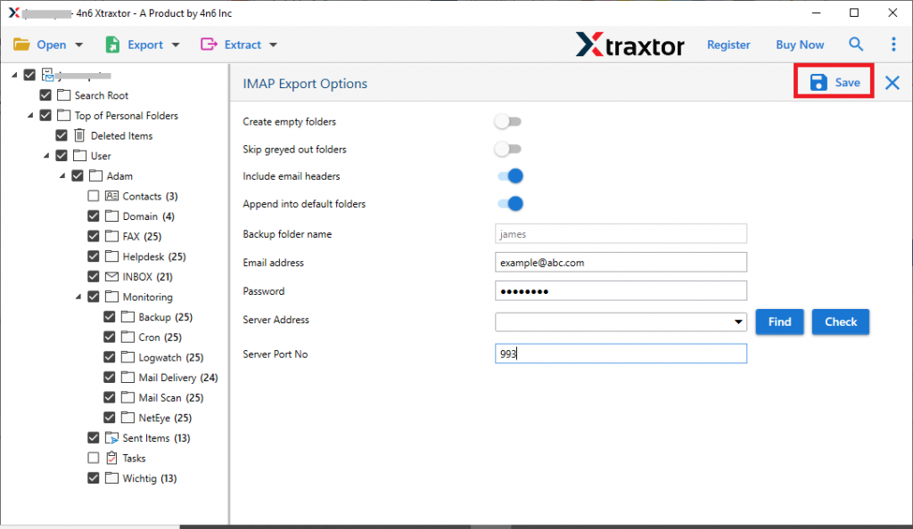 Import PST file into Yandex Mail