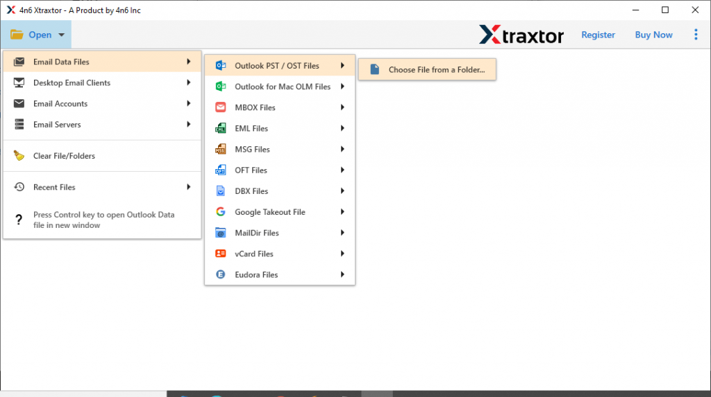 Import PST to Yandex Mail