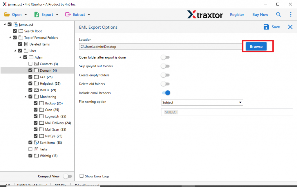 import OST to Windows Live Mail
