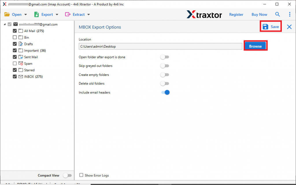 Archive Gmail to MBOX