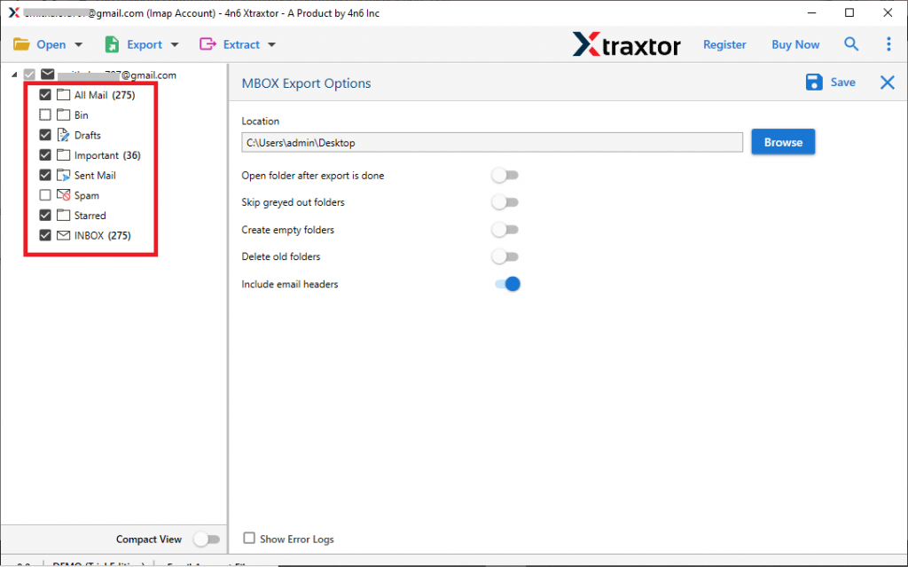 Export Gmail to MBOX