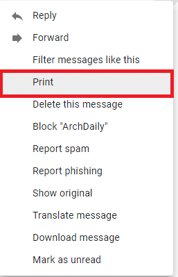 Exporter E-mails Gmail au format PDF