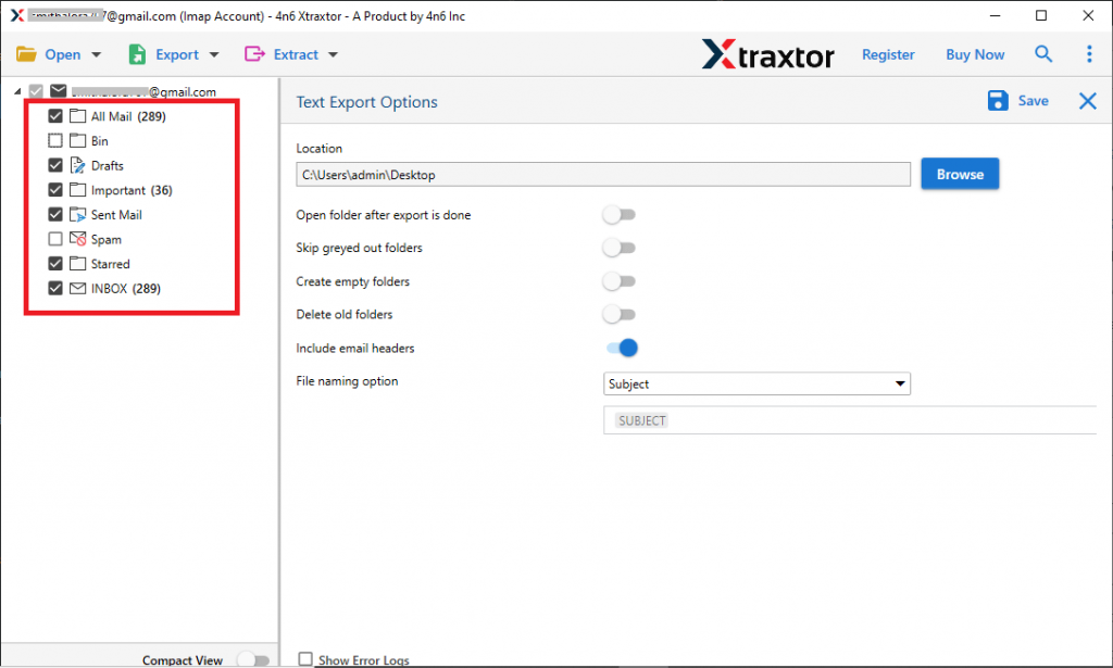変換GmailからTXTへ