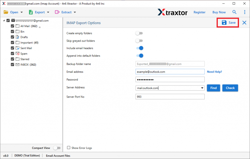 Migra Gmail a Outlook.com