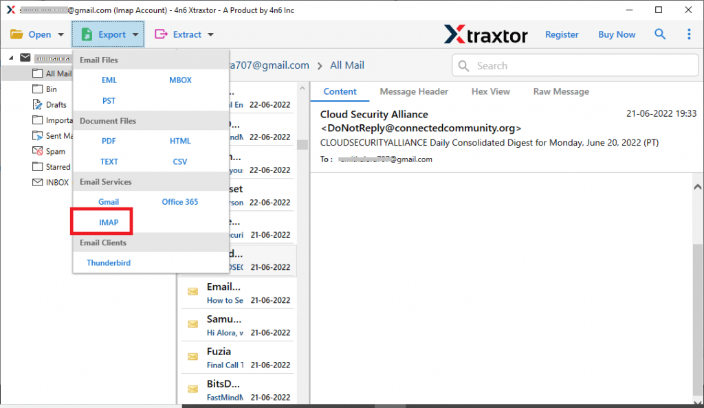 Transfer Gmail para Yahoo Mail