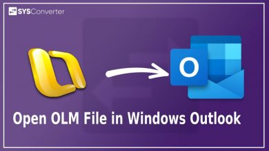Open OLM file in Windows Outlook