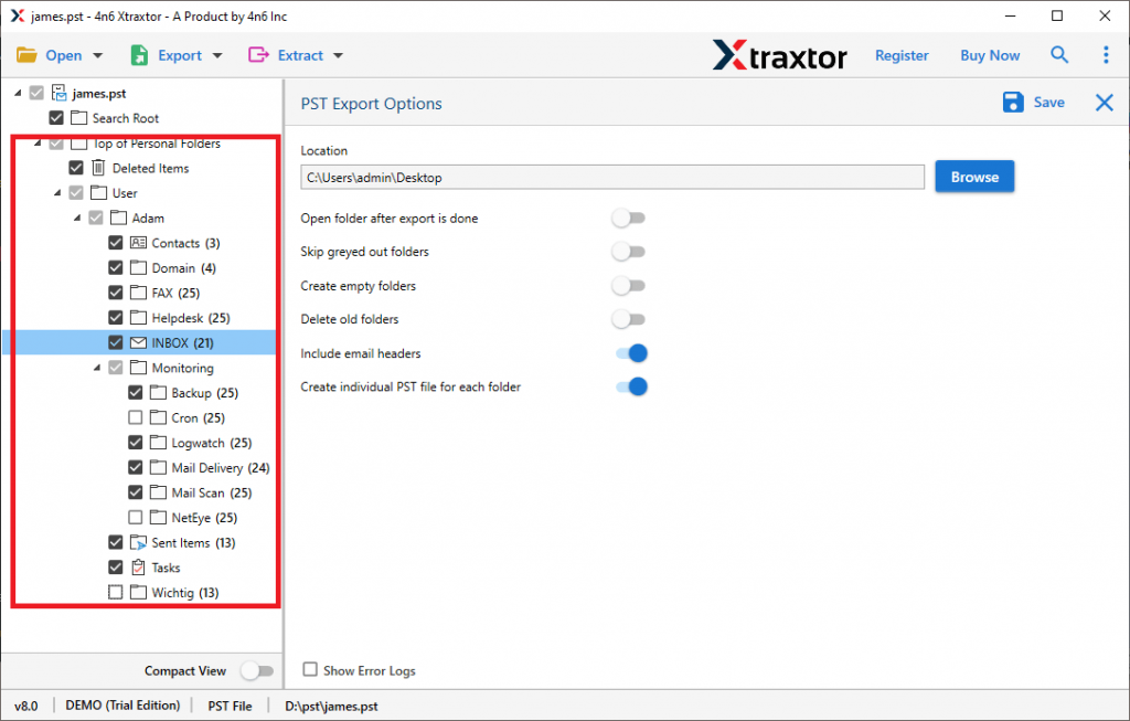 Repair Outlook PST file