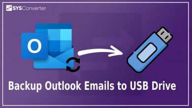 Backup Outlook Emails to USB Drive