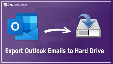 Export Outlook Emails to Hard Drive