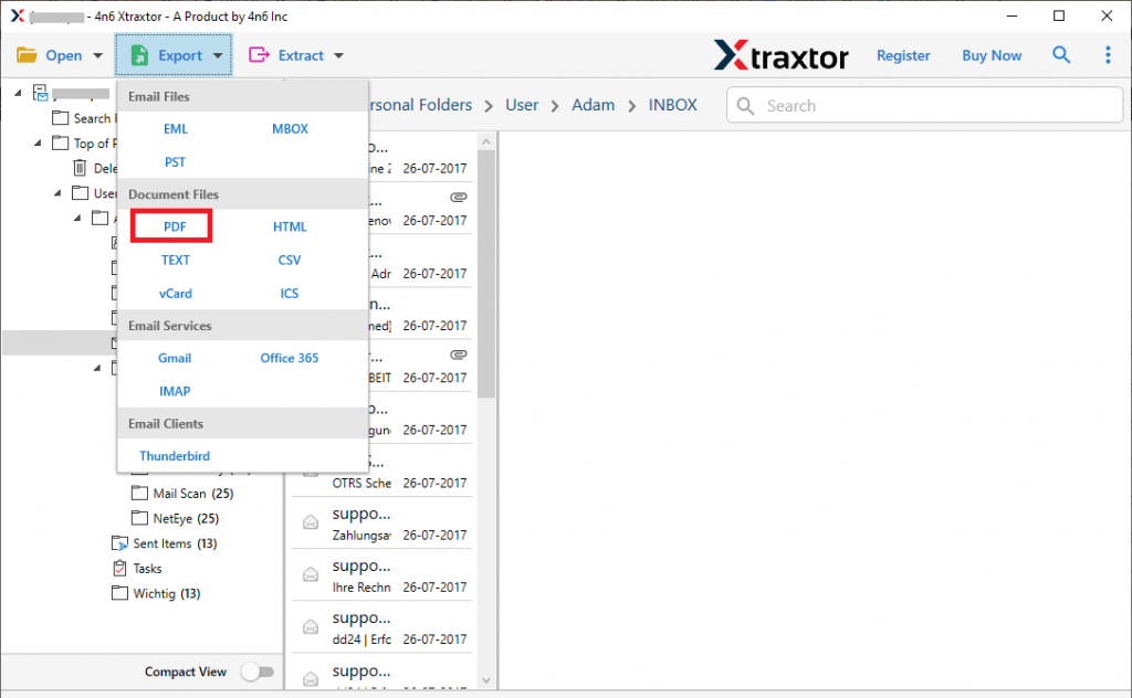 Outlook-E-Mails als PDF drucken