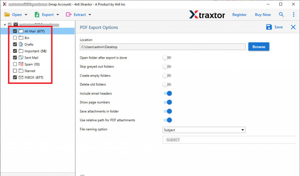 Enregistrer Yahoo Mail au format PDF