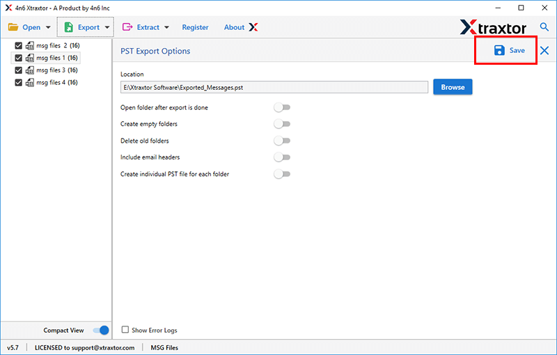 Export emails from iCloud to PST