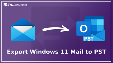 Export Windows 11 Mail to PST