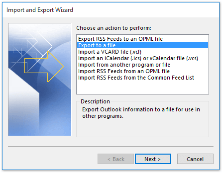export calendar from Outlook to Excel